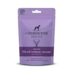 Image of LEEWAY THE INNOCENT HOUND SLICED VENISON SAUSAGE &amp; POTATO DOG TREAT (3X)