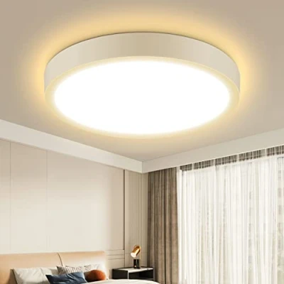 Image of Aigostar LED Light Fittings Ceiling, 24W Ceiling 2500LM, 3000K Warm White Lighting Ultra Thin Light, Kitchen Lights 152W Equivalent, Bedroom Ø28.9CM