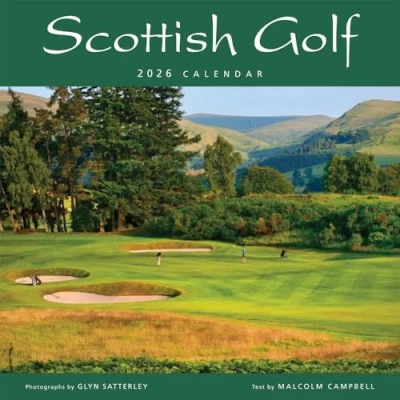 Image of 2026 Scotland Calendar: Scottish Golf Wall Calendar Month to View 12 Months