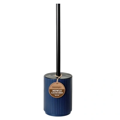 Image of Blue Canyon Berkeley Toilet Brush &amp; Holder, for Bathroom Office, Plastic Head Deep Cleaning, Pack of 1, Compact Size, Elegant Design, Odour Free Hygienic Brush,