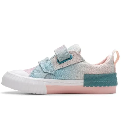 Image of Clarks Boy&#039;s Girl&#039;s FoxingBrill T. Sneaker, Pastel, 6.5 UK Child