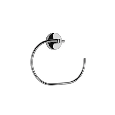 Image of Croydex QM411541 Flexi Fix Pendle Towel Ring, Chrome, 170 x 200 42mm, Silver