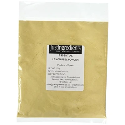 Image of JustIngredients Essentials Lemon Peel Powder 100 g (Pack of 4)