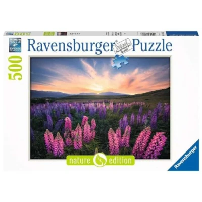 Image of Ravensburger 17492 500 Piece Jigsaw Puzzle The Lupins (Nature Edition) Adult