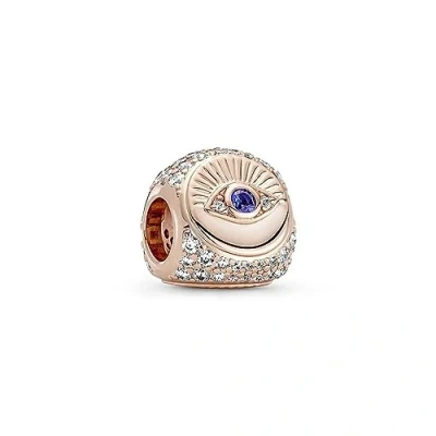 Image of Pandora Hamsa, All seeing Eye &amp; Feather Three sided Charm 780101C01