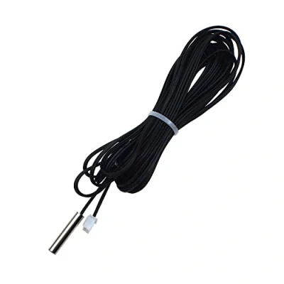 Image of High temperature 0.5M 30M NTC sensor 10K 1% accuracy sensing probe MF58 3950 W1401 cable (5M)