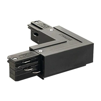 Image of Eutrac L Connector grounding Outside, Black