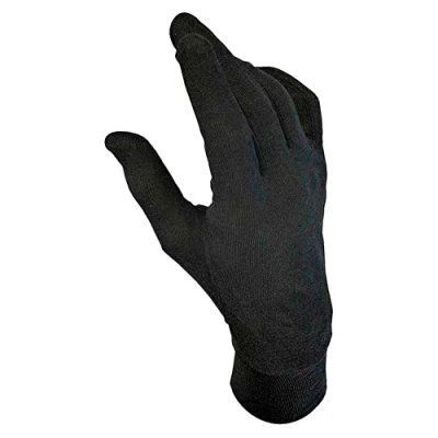 Image of Dainese Silk Underglove, Motorcycle Inner Gloves Silk, Black, S