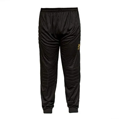 Image of VIPER Goalkeeper Pants with Control Pad for Men Training Pro Adults Sports Trouser (XL) Black