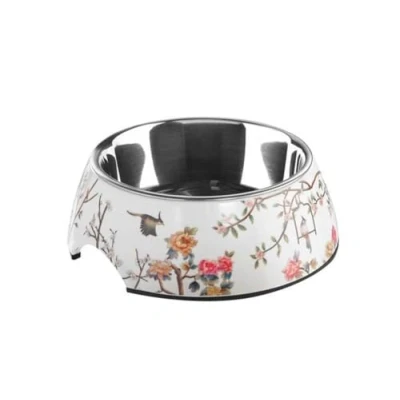 Image of HUNTER Melamine Mogami Feeding Bowl, 700 ml, Medium, White/Multicolor, Pack of 1