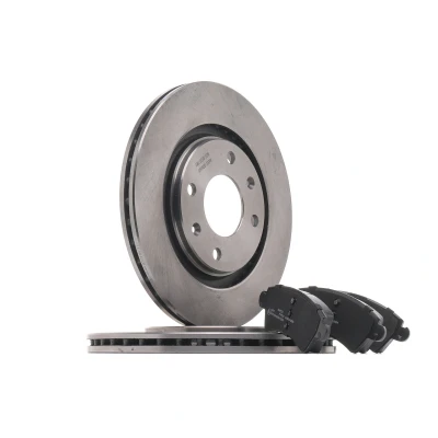 Image of 4246R5, 4246W6, 4249F0, 95632048, 95667809 Brake disc and pads set MAPCO 47158 Front Axle Vented