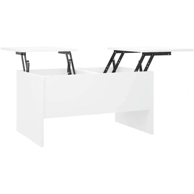 Image of vidaXL Coffee Table White 80x50x42.5 cm Engineered Wood
