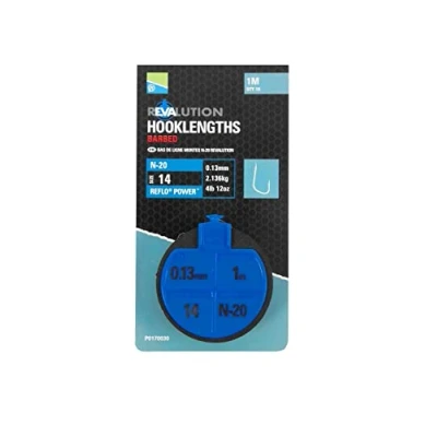 Image of Preston Revalution Hooklengths N 20 Size 16 / 0.11mm 1.5kg Coarse rig