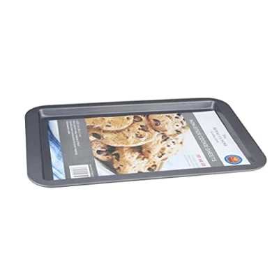 Image of Royal Cuisine Large Baking Tray with Non Stick Coating, 38x27.5x2 cm, PFOA Free Black Coated Oven
