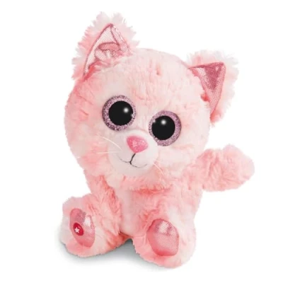 Image of Nici 45554 Glubschis Cuddly Toy Cat Dreamie 15cm, Star, Pink, Medium