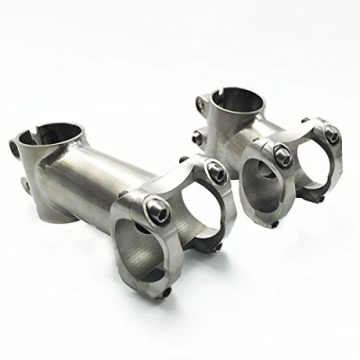 Image of TiTo Titanium Bicycle Stem Bike MTB Mountain Road Handlebar 25.4mm/31.8mm X Length 60/70/80/90/100/110/120mm (II style 31.8mm, L 80mm)