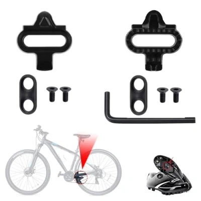 Image of RHQFDM 2 Pieces SPD Cleats Bike Set Pedal Plates Bicycle Accessories Cleat for Mountain Biking &amp; Indoor Cycling Compatible with Shimano MTB Pedals(SH51)