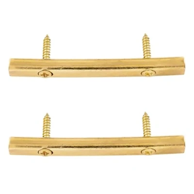 Image of Musiclily Brass String Tension Bars Retainers for Floyd Rose Tremolo System Electric Guitar,Gold(2 Pieces)
