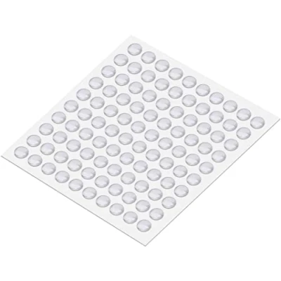 Image of 100 Pcs Clear Rubber Feet, nuoshen Adhesive Bumper Pads Sound Dampening Bumpers Self Stick Furniture Buffer Transparent Silicone for Glass Tables Door Protect