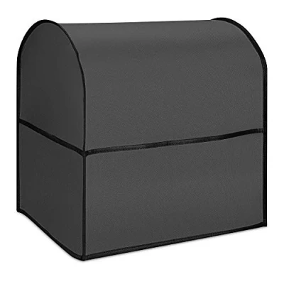 Image of kwmobile Cover Compatible with KitchenAid 4,3 4,8 litre 4in1 Plastic Case w/ 3 Pockets for Accessories Dark Grey