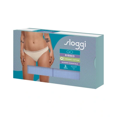 Image of Sloggi Women&#039;s GO Ribbed Brazil C2P Briefs, RIVIERA, XS