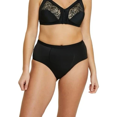 Image of Sans Complexe Women&#039;s Plain or unicolor Girdle Black 14 (Brand size: 42/44)