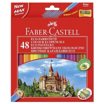Image of Faber Castell 120148 Pack of 48 Pencils and a Pencil Sharpener