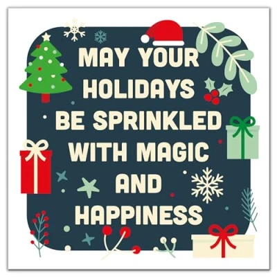 Image of Christmas Card Cool Funny Pretty Xmas for Him Her Boyfriend Girlfriend Husband Wife Kids Cute all (Magic)
