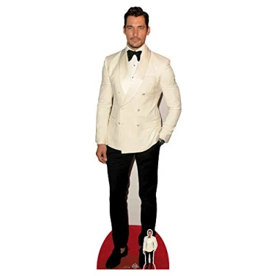 Image of Star Cutouts Ltd CS764 Lifesize Cardboard Free Desktop Cutout of David Gandy 192cm Tall, Solid, Multi Colour, Regular