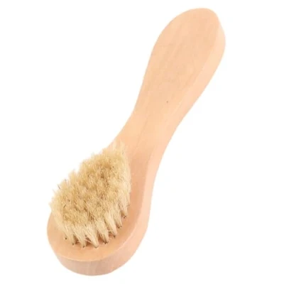 Image of Sonew Face Dry Brush, Brushes for Cleansing and Exfoliating Natural Soft Bristles Wood Handle Facial Brushing Scrubbing Skin Cleaning Scrub Scrubber Brush Men Women