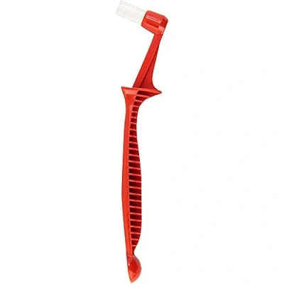 Image of ANCLLO Espresso Machine Brush Coffee Cleaning With Spoon Group Head Cleaner Red