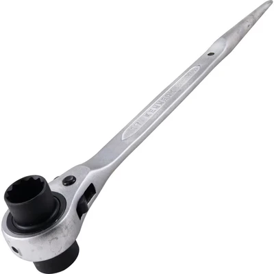 Image of Kennedy Bi hexagon Ratchet Podger Spanner, Chrome Vanadium Steel, mm Length, 13mm x 17mm