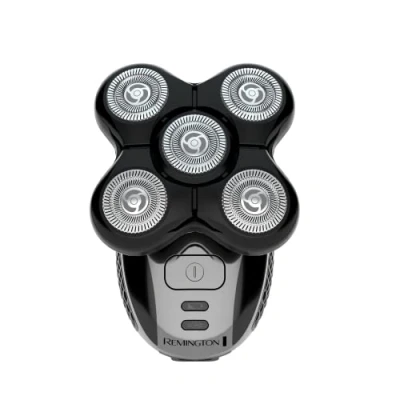 Image of Remington RX5 Ultimate Head Shaver for Bald Men, Easy to Clean with Skin Close Results in Under 2 Minutes XR1500 UK bathroom pin plug, Black