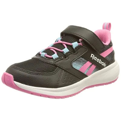 Image of Reebok Childrens Unisex Road Supreme Kids Black Trainers Size UK 5