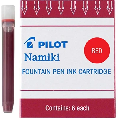 Image of Pilot Namiki Ink Refill Cartridge Red 6Pk