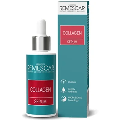 Image of Remescar Collagen Serum for Face 30ml Hydrolysed with Hyaluronic Acid Hydrating, Firming, Anti Ageing, Brightening Suitable All Skin Types