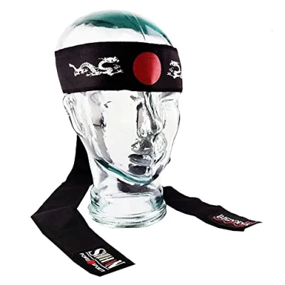 Image of MARTIAL ARTS HeadBand Takashi KENDO Tenugui Samurai DRAGON (Hachimaki Cotton Ninja Shinobi For Men/Women/Children KARATE KID