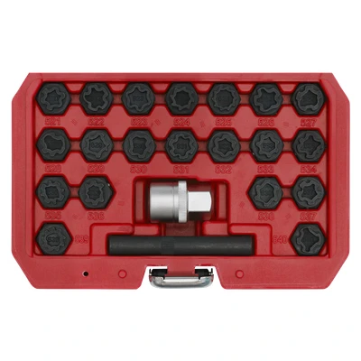 Image of Sealey Locking Wheel Nut Key Set 22pc VAG