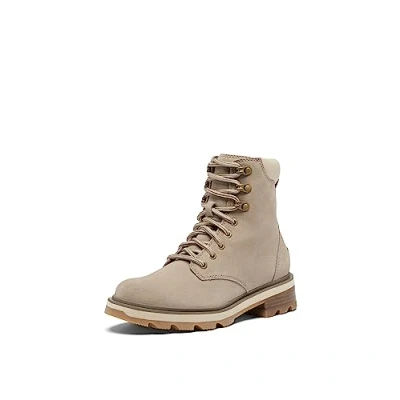 Image of SOREL Women&#039;s Lennox Lace Waterproof Boots, Omega Taupe, Gum 2, 7 UK