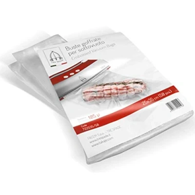 Image of 100 Embossed Vacuum Bags 25 x 35 cm