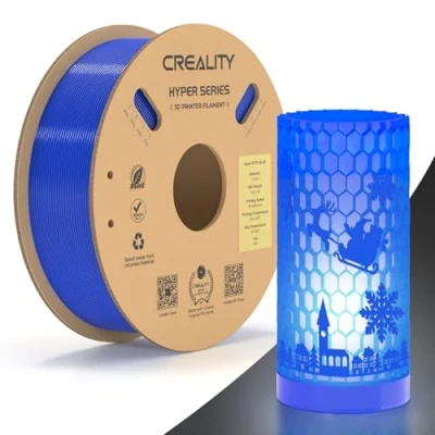Image of Creality Hyper PETG Filament, Blue Filament 1.75mm 1KG, 3D Printer Dimensional Accuracy +/ 0.03mm, Printing Materials for Most Printers, 2.2lbs/Spool