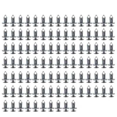 Image of RCTGPGJAC 100PC Compatible With VW Transporter T4 T5 T6 Longer Long Trim Panel Clips Grey Carpet Lining Plastic Retainer Rivets Auto Bumper Fasteners
