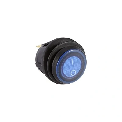 Image of Light Switch Atv 12V, Led Round Switch,Fydun 12V Dot Car Boat Rocker On/Off Spst For Truck Marine Auto (Blue)