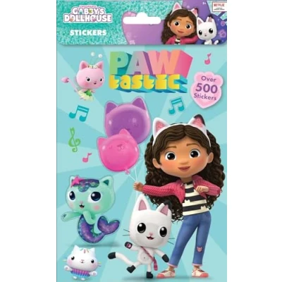 Image of Gabbys Dollhouse Paw Tastic Sticker Sheets 500+ Stickers Childrens Creative Activity Gift Age 3+