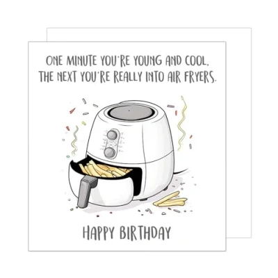 Image of Edition Seidel Premium Square Birthday Card with Envelope Greeting Happy For Him or Her Female Male Mum Dad Grandpa Grandma Colleague Friend (GQ181 SW024)
