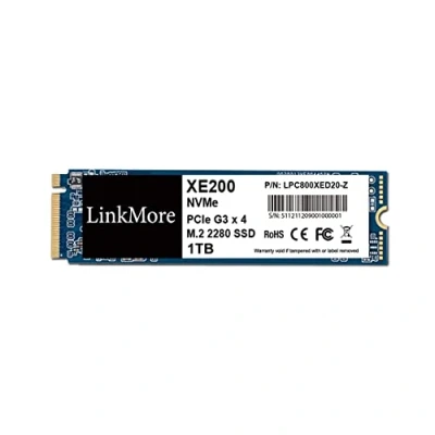 Image of LinkMore XE200 1TB M.2 2280 PCIe Gen 3X4 Internal SSD, Solid State Drive, Up to 2500MB/s for Latop and PC