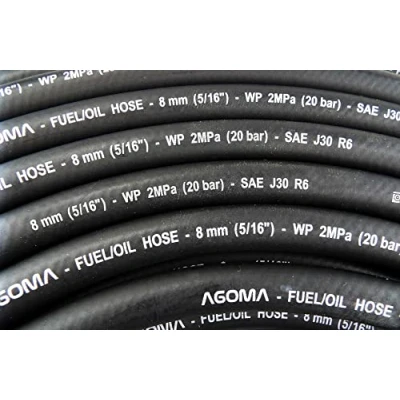 Image of Reinforced Rubber Petrol/Diesel/Water Fuel Pipe,2m Lengths (25mm)