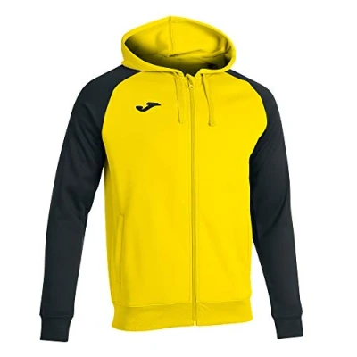 Image of Joma Men&#039;s Academy Iv Hooded Sweatshirt, Yellow Black, XXS