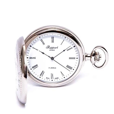 Image of Rapport Mechanical Full Hunter Silver Pocket Watch