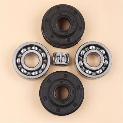 Image of Crankshaft Crank Ball Bearing Oil Seal Kit Compatible with Husqvarna 240 236 235 142 141 136 137 36 41 Chainsaw Parts